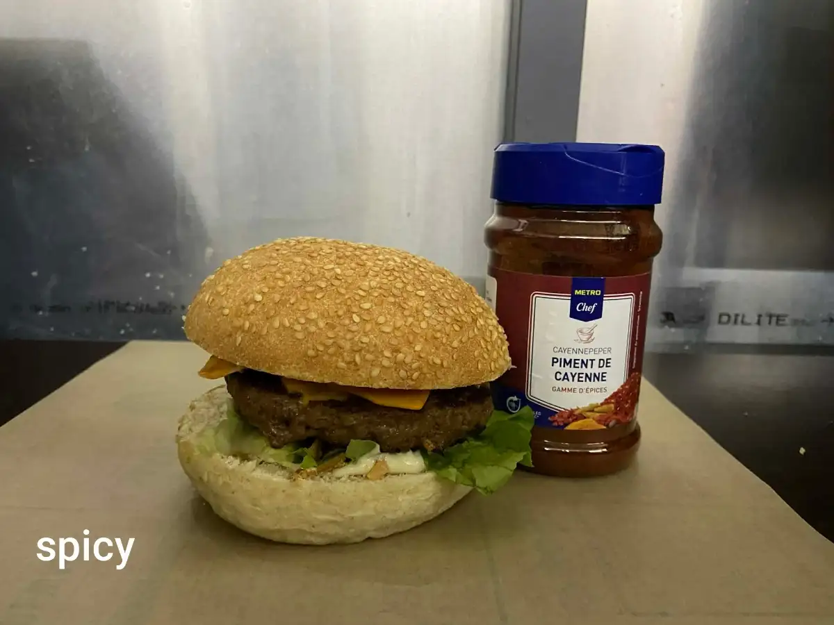 Menu burger Spicy