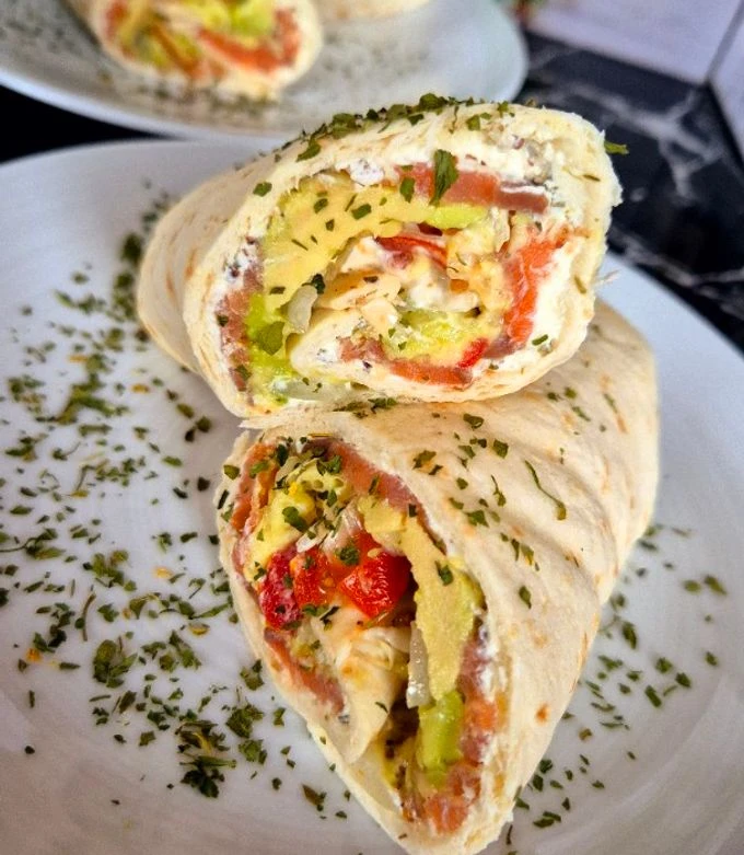 Wrap saumon avocat
